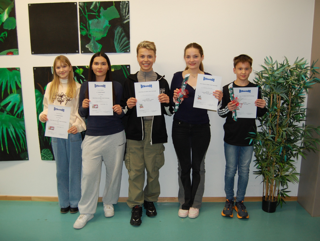 Bild Teilnehmer Vorlesewettbewerb 2025-25